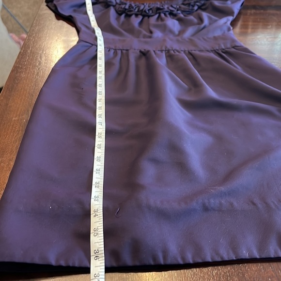 The Limited | Ruffle Neck Dress | Eggplant | Size 4 - Picture 11 of 11